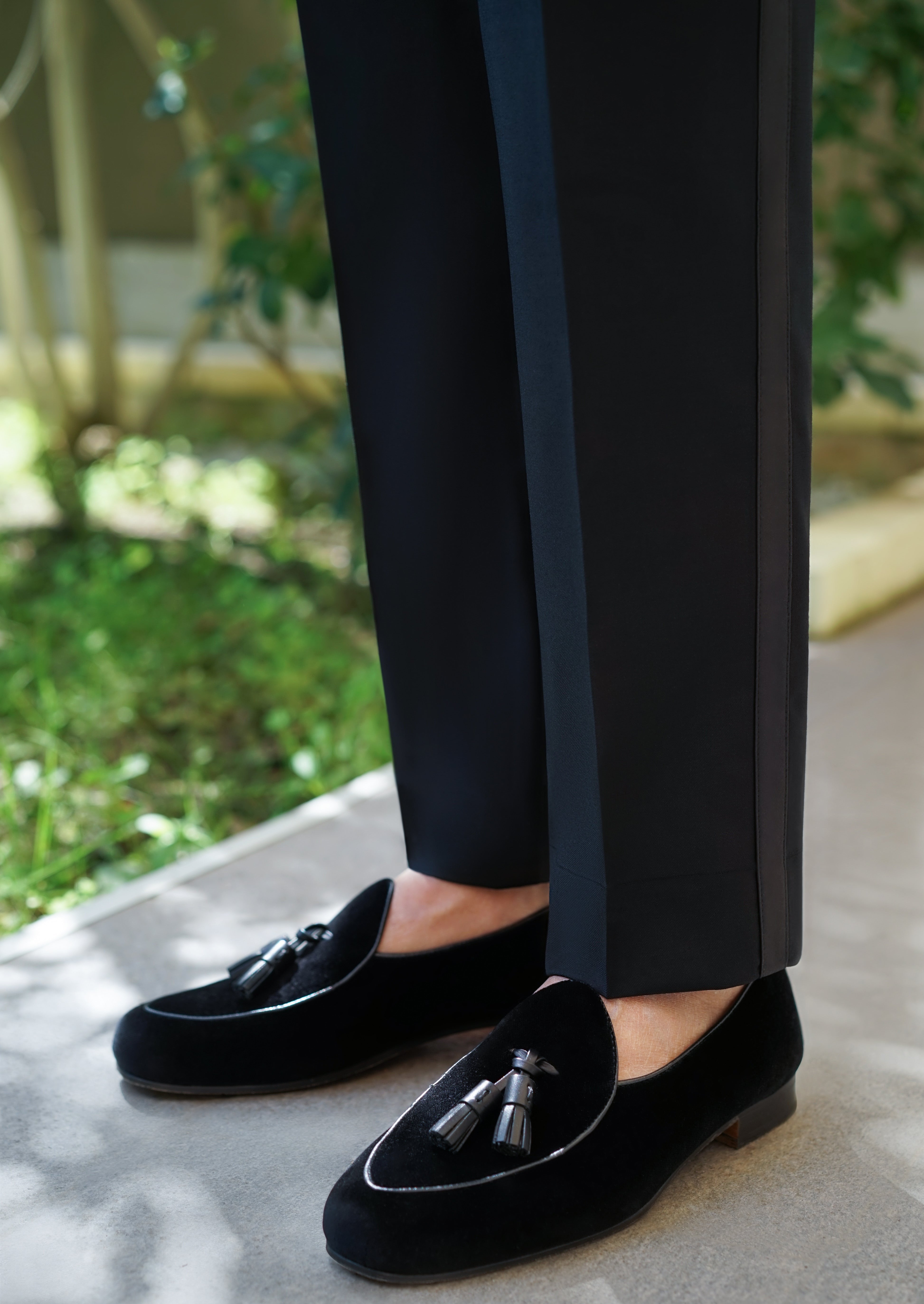 Black tuxedo with loafers online