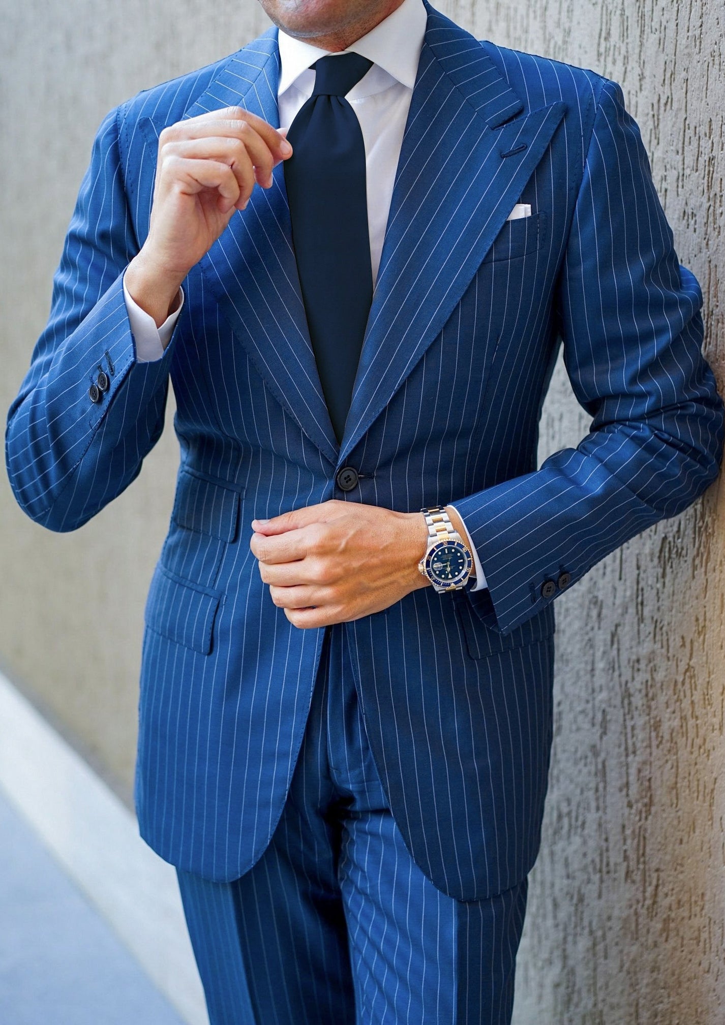 Roma Blue Pinstripe Suit – DanielReCollection